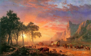 アメリカインディアン Painting - アルバート・ビアシュタット アメリカ西部のオレゴン・トレイル
